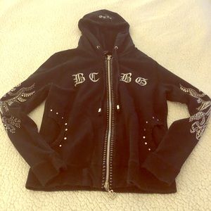 Sparkling BCBG Zipper Hoodie